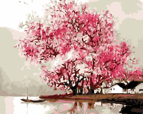 Gyönyörű Cseresznyevirág - számfestő készlet - Fesdmegmagad.hu