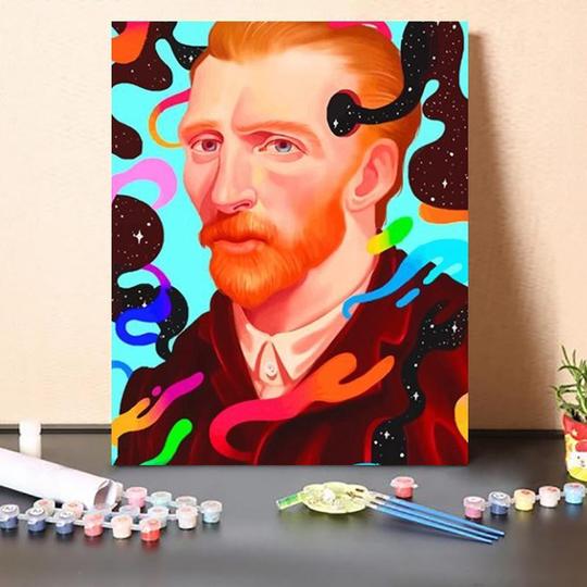 Csendes Van Gogh - számfestő készlet