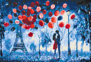 Egy Kis Romantika Párizsban - számfestő készlet