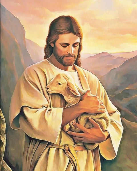 Jézus Báránya - számfestő készlet húsvétra - fesdmegmagad.hu