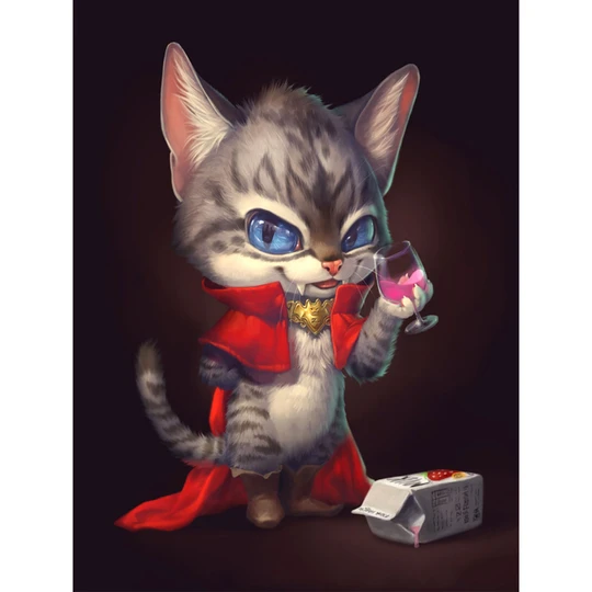 Menő Macska - számfestő készlet